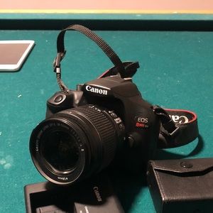 Canon Rebel T6, various accessories